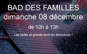 BAD des familles dimanche 8 décembre 2024 de 10h à 13h